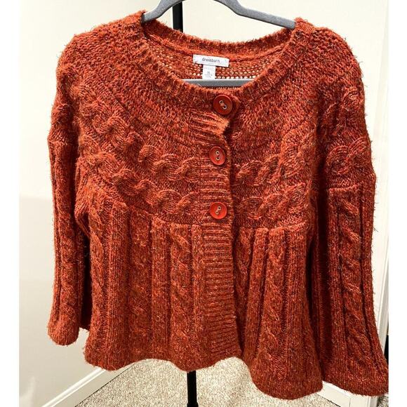 DressBarn Orange Harvest 3 Button Cardigan - Size XL (EUC) - Picture 1 of 5